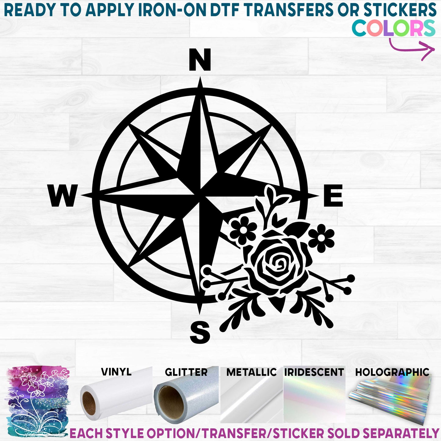 (s101-1C) Compass Rose Flowers