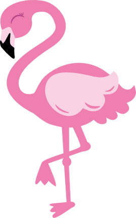 (s110-3C) Watercolor Flamingo Family Custom Text