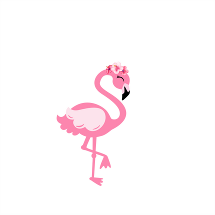 (s110-3D) Flamingo Crown Family Custom Text