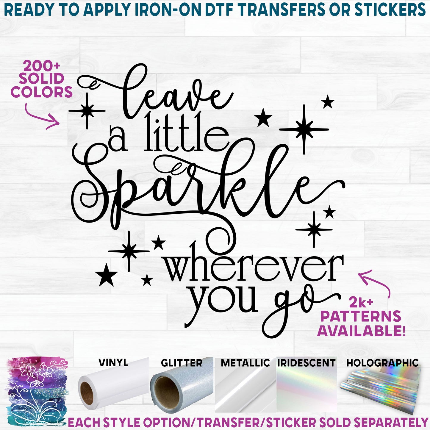 (s121-F) Leave a Little Sparkle Wherever You Go