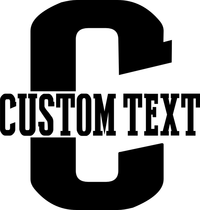 (s123-07) Letter Custom Text Name