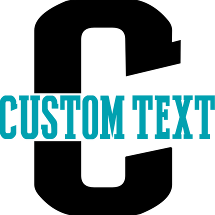 (s123-07) Letter Custom Text Name