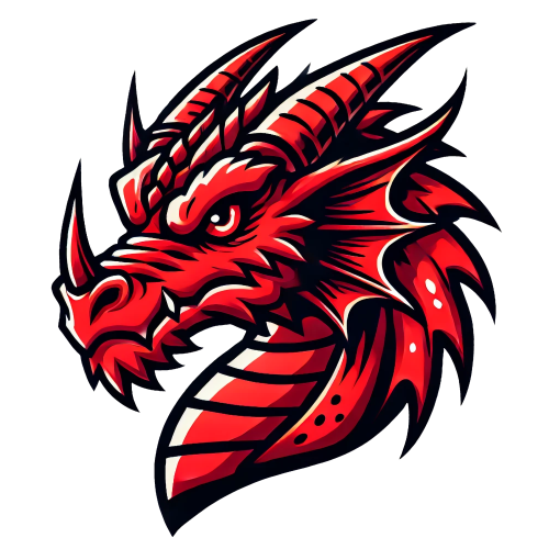 (s145-01-4I) Red Dragon Mascot
