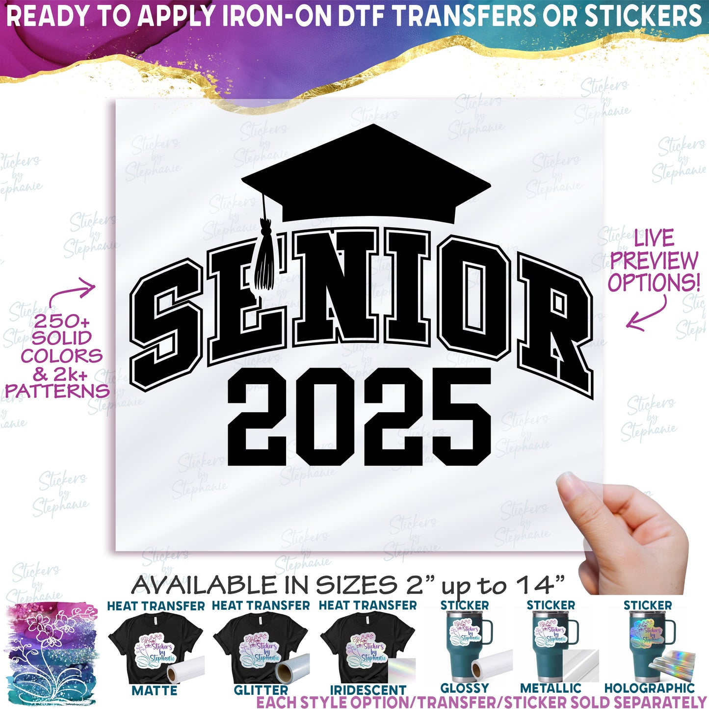 (s151-1-F) Graduation Senior Any Year Available