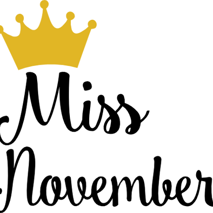 (020-04-C) Miss Month Tiara Crown All Months Available