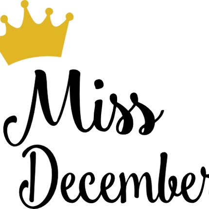 (020-04-C) Miss Month Tiara Crown All Months Available