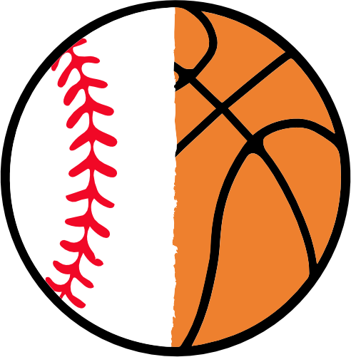 (s177-4) Full Color Split Baseball Softball Basketball