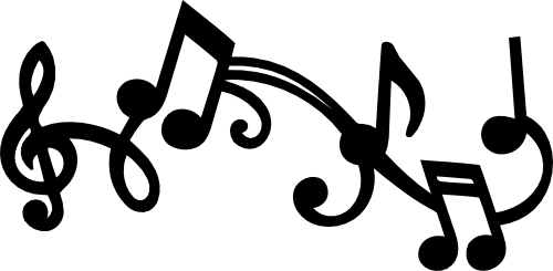 (s017-1-P) Musical Flourish Music Note Notes