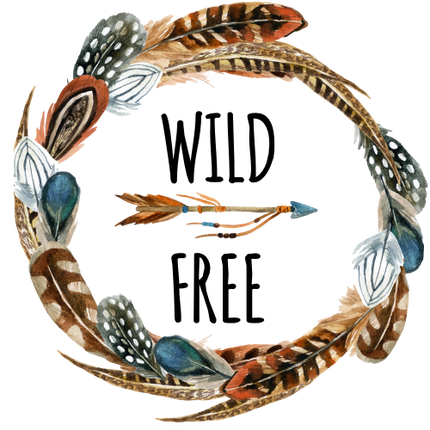 (s183-A) Wild Free Tribe Feather Tribal Watercolor