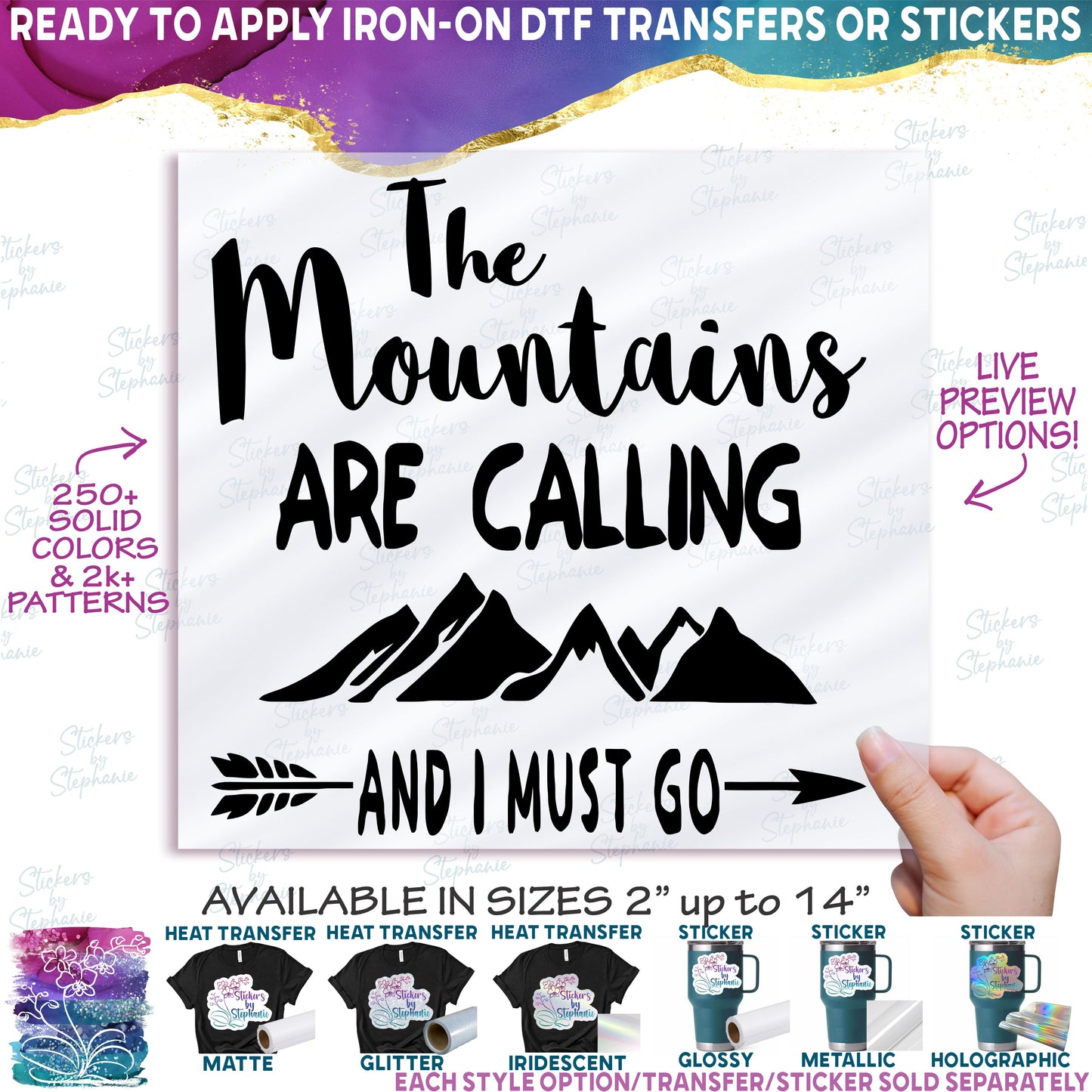 (s228-9P) The Mountains are Calling and I Must Go
