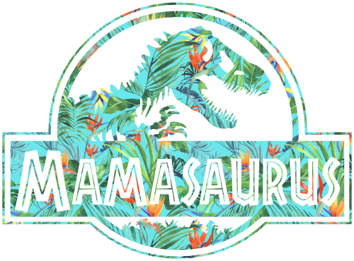 (244-07-C13) Tropical Floral Dinosaur Custom