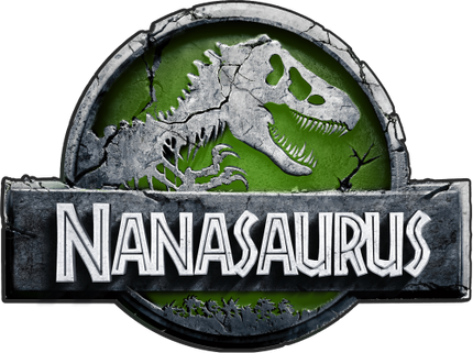 (244-07-C15-3) Green Stone Jurassic Family Dinosaur Custom