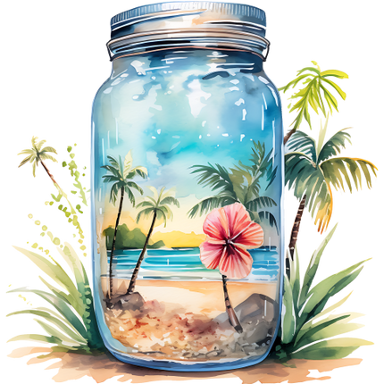 (254-01) Landscape Mason Jar