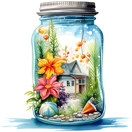 (254-01) Landscape Mason Jar