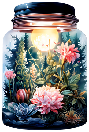 (254-01) Landscape Mason Jar