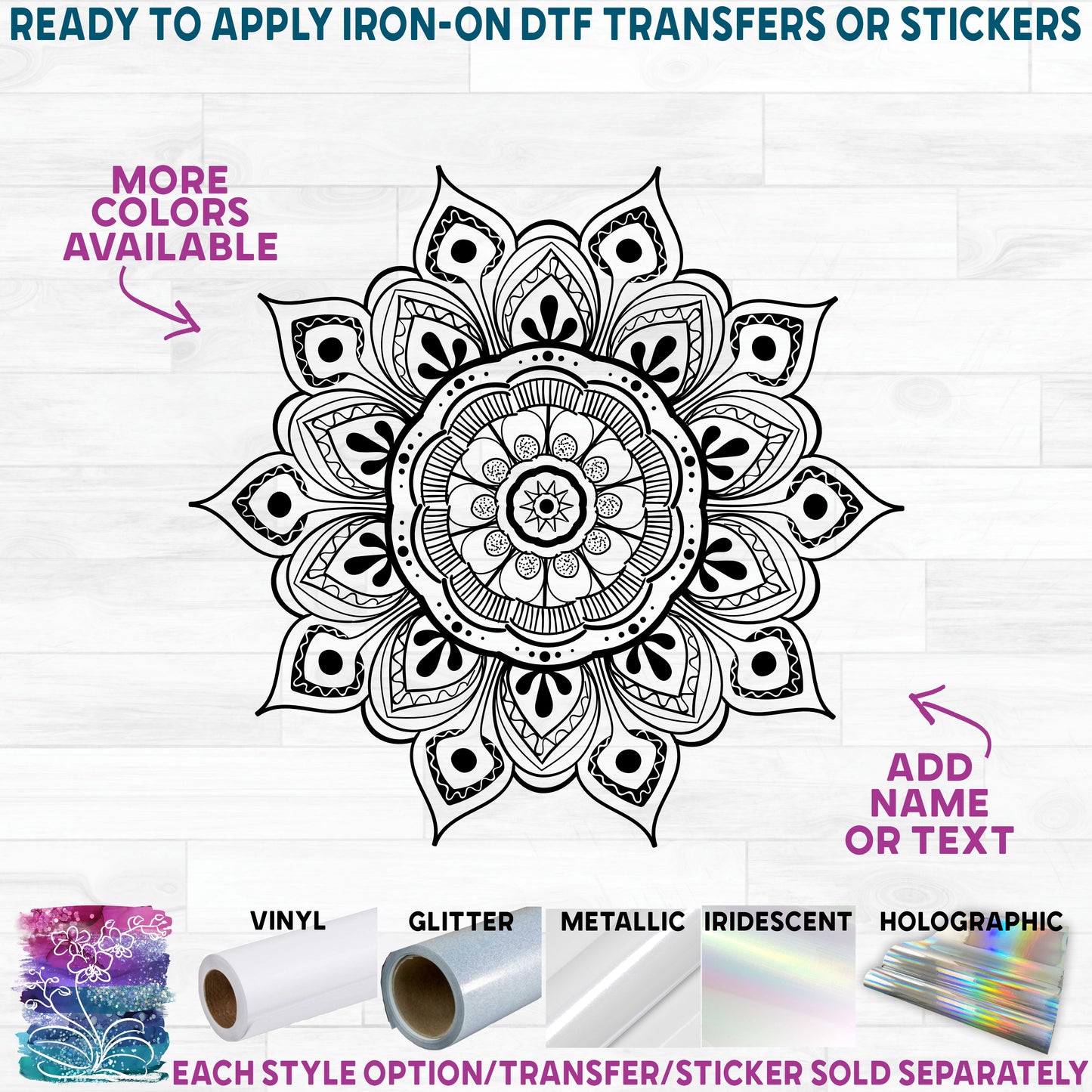 (s263-1F) Mandala Lace Flower