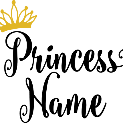 (266-05-D) Princess Prince Queen King Tiara Custom Name