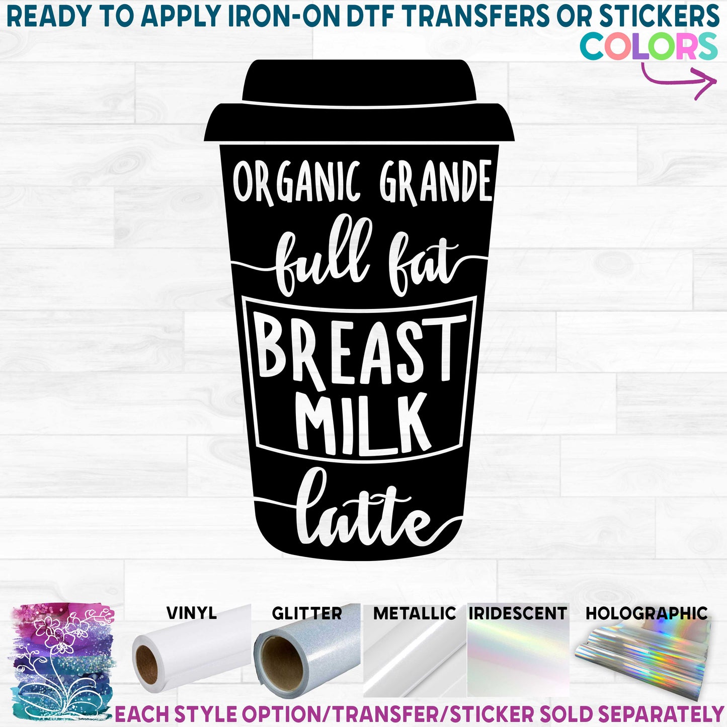 (s308-2L) Organic Grande Full Fat Breast Milk Latte