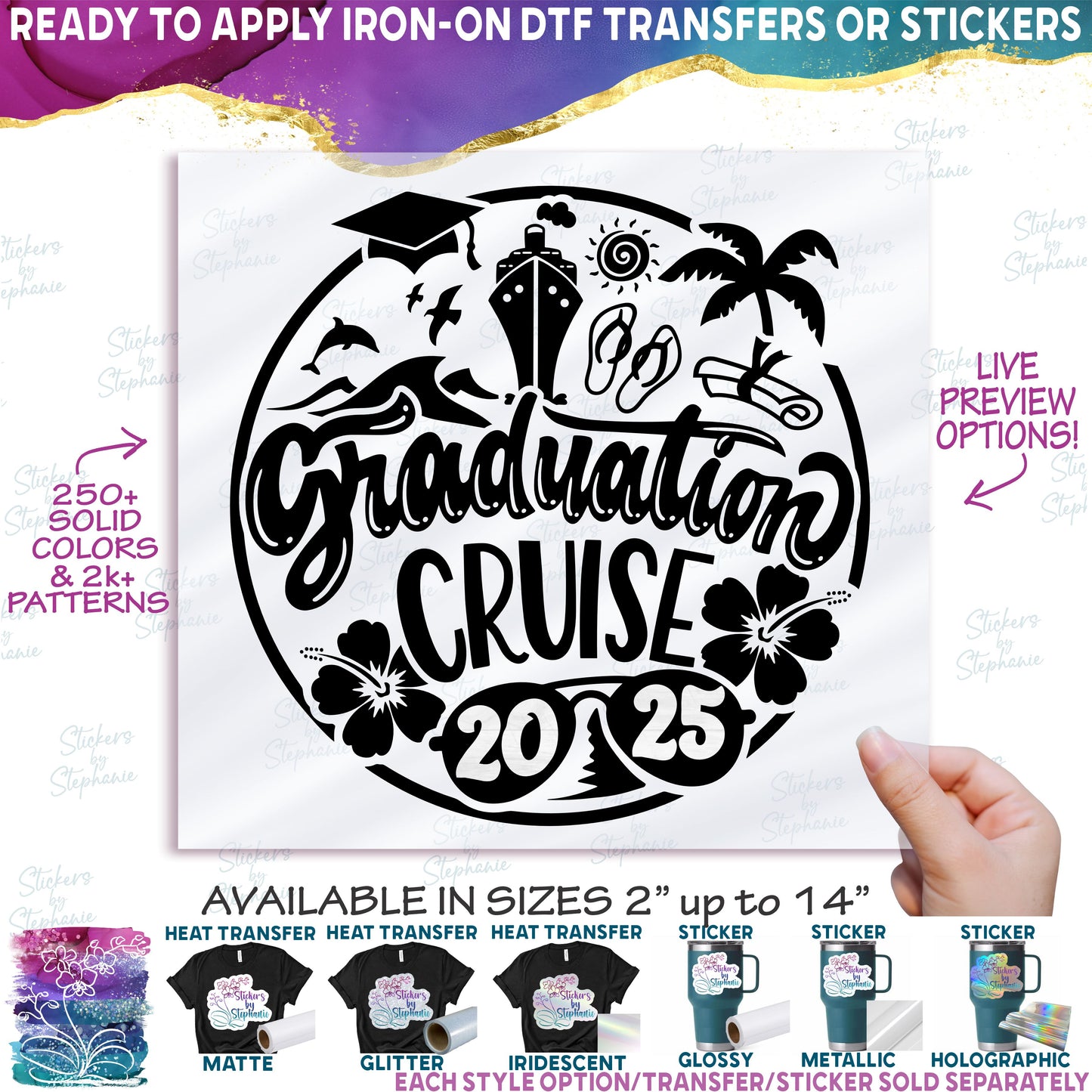 (s329-1-V) Graduation Cruise Year Add Optional Name