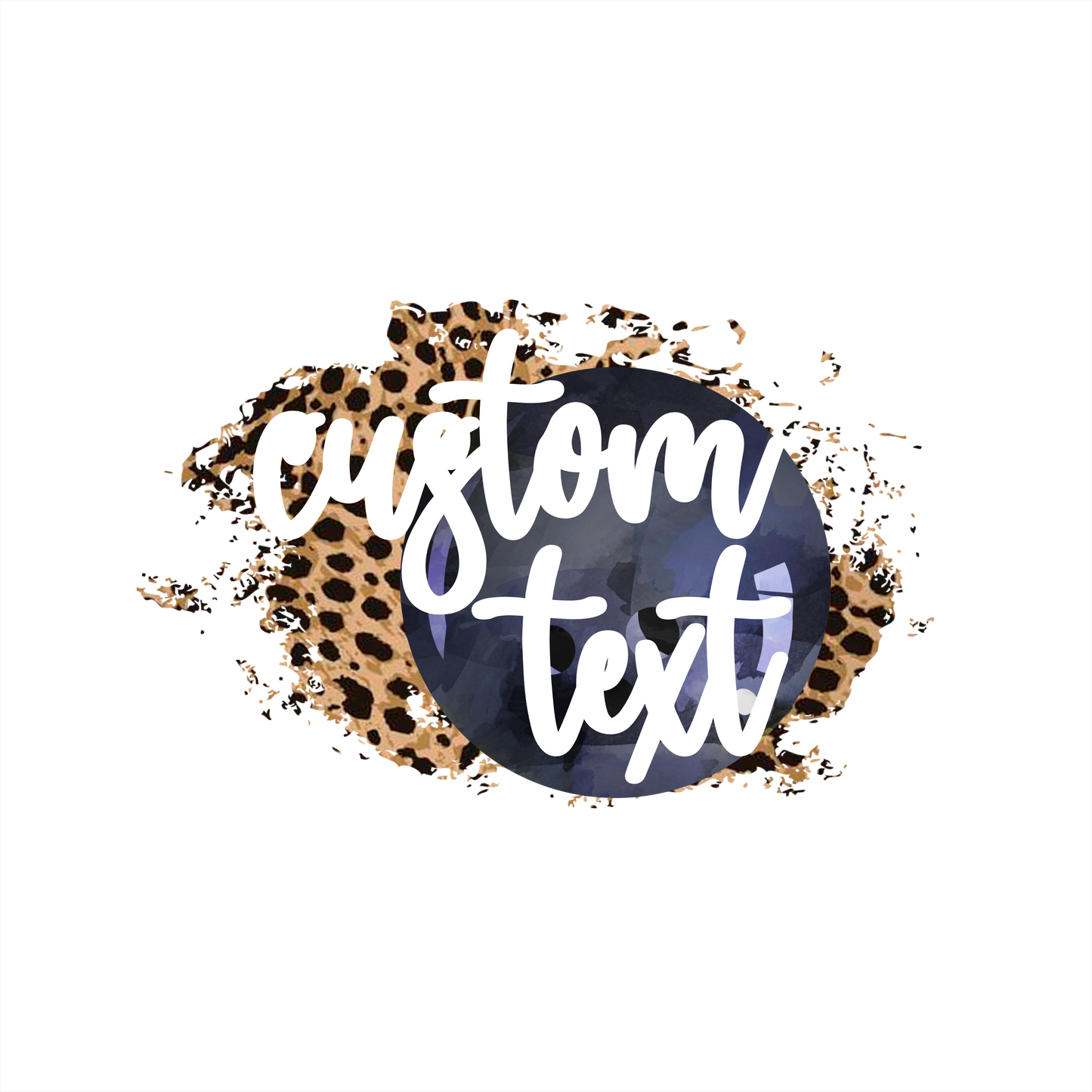 (s334-C8) Bowling Leopard Team Name Mom Family Custom Text