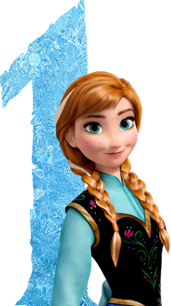 (351-D10-3Y) Anna Frozen Numbers