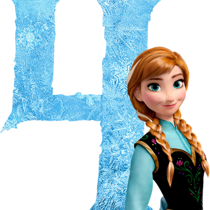 (351-D10-3Y) Anna Frozen Numbers