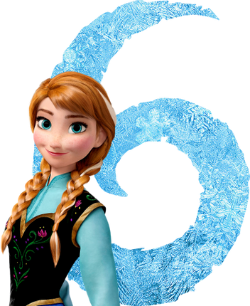 (351-D10-3Y) Anna Frozen Numbers