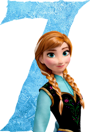(351-D10-3Y) Anna Frozen Numbers