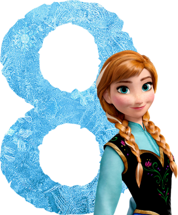 (351-D10-3Y) Anna Frozen Numbers
