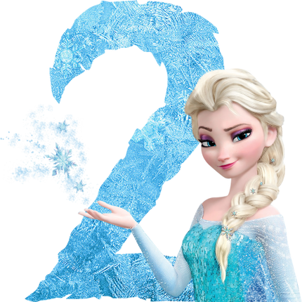 (351-D10-3Z) Elsa Frozen Numbers