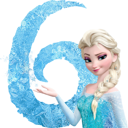 (351-D10-3Z) Elsa Frozen Numbers