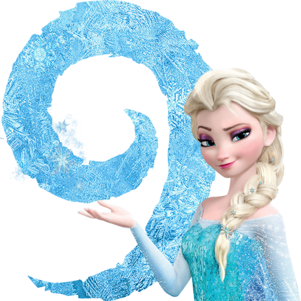 (351-D10-3Z) Elsa Frozen Numbers