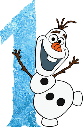 (351-D10-4A) Olaf Frozen Numbers