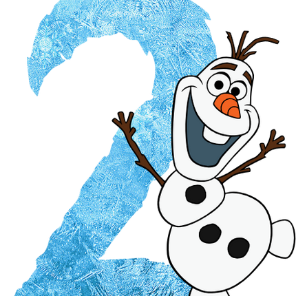 (351-D10-4A) Olaf Frozen Numbers