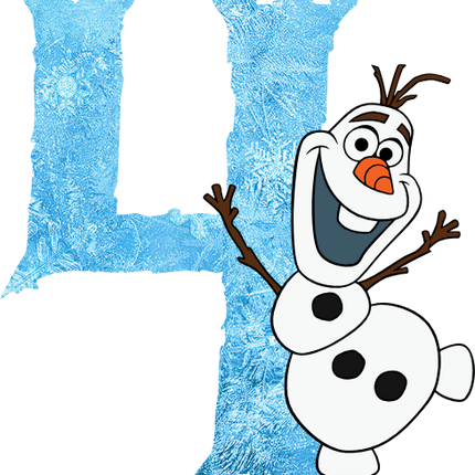 (351-D10-4A) Olaf Frozen Numbers