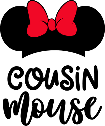(351-D4-01) Minnie Mouse Ear Hat Family Custom Text
