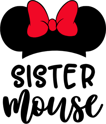 (351-D4-01) Minnie Mouse Ear Hat Family Custom Text