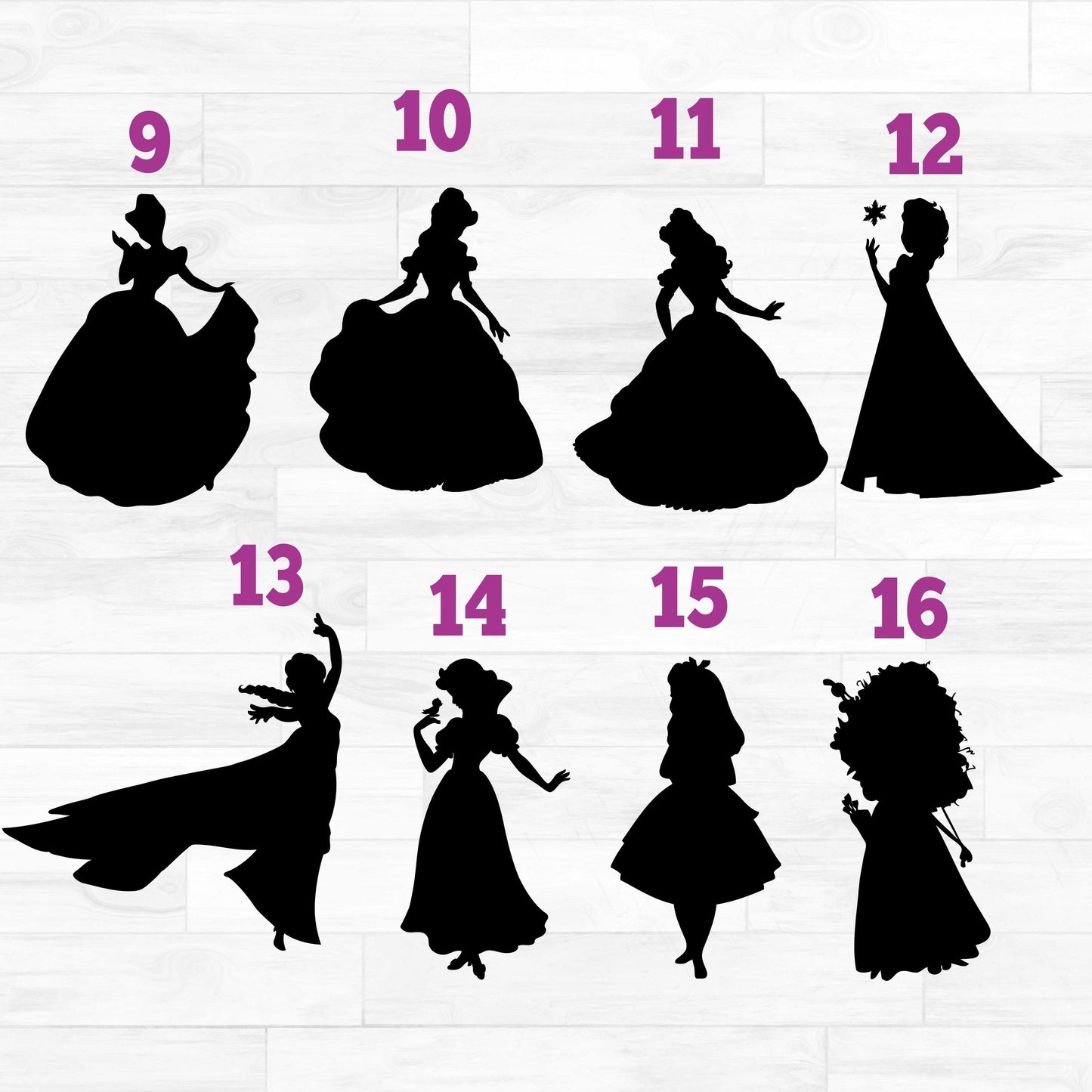 (s351-D4-08) Bridal Wedding Princess Custom Text