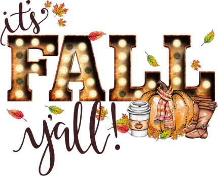 (354-02-P) It's Fall Y'all Marquee Pumpkin Spice Latte Boots