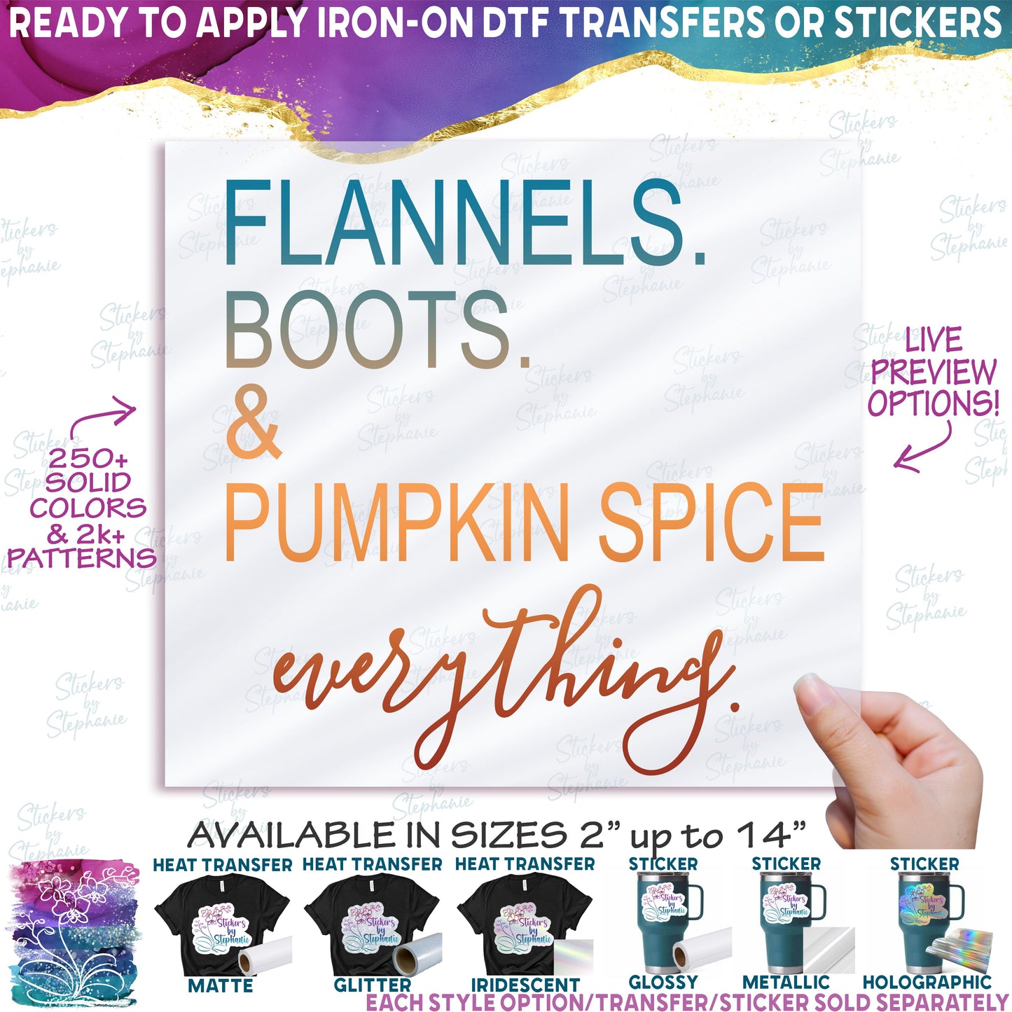 (s354-2D) Flannels Boots & Pumpkin Spice Everything