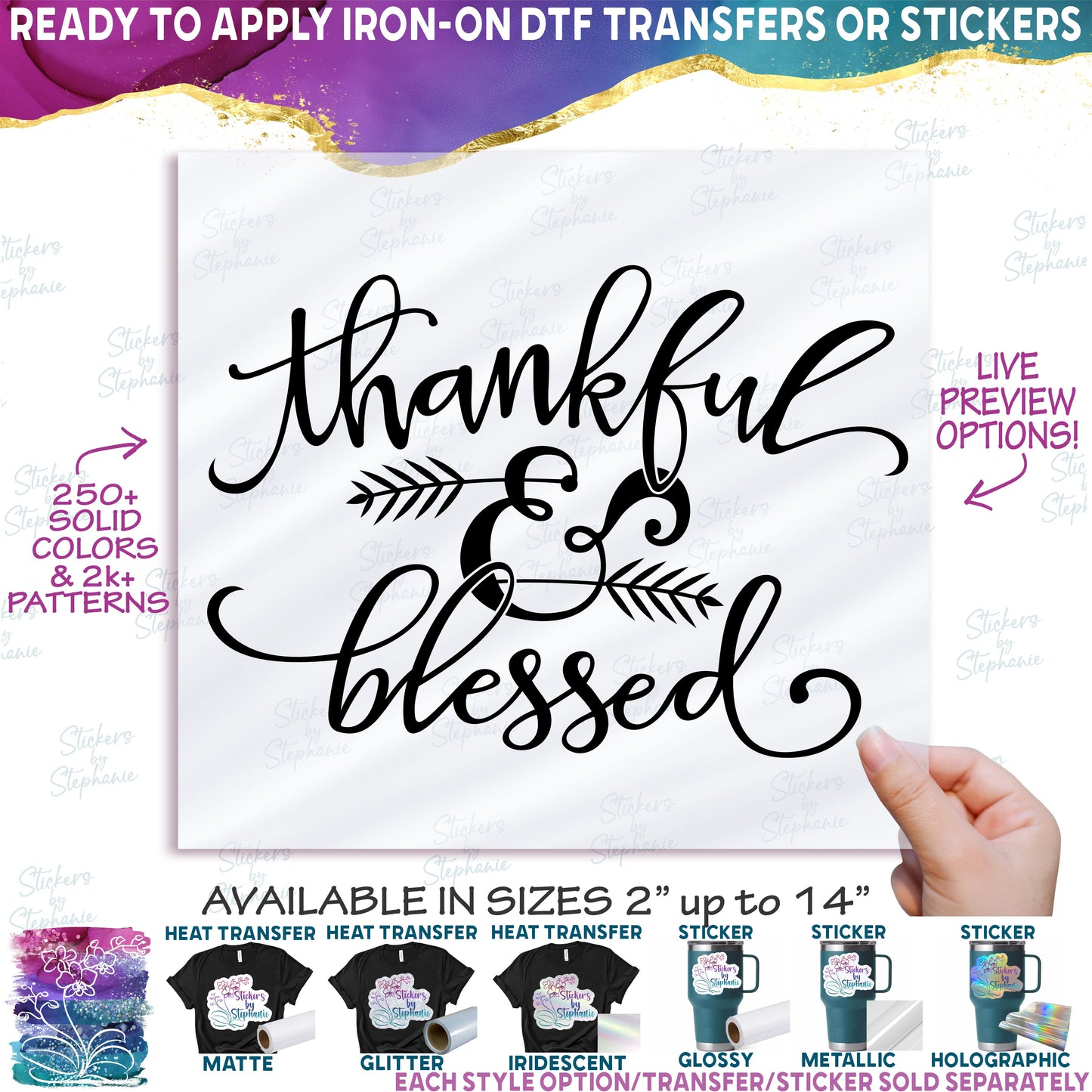 (s354-2A) Thankful & Blessed