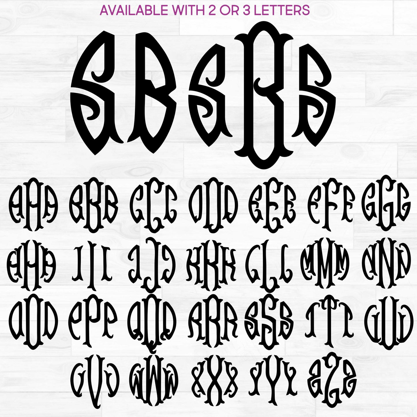(s035-8) Roundfish Monogram
