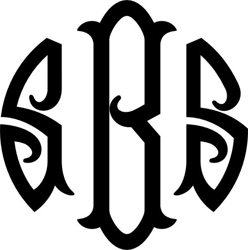 (s035-8) Roundfish Monogram