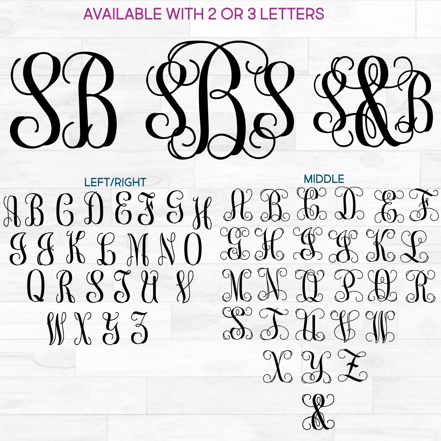 (s035-2) Vine2 Monogram