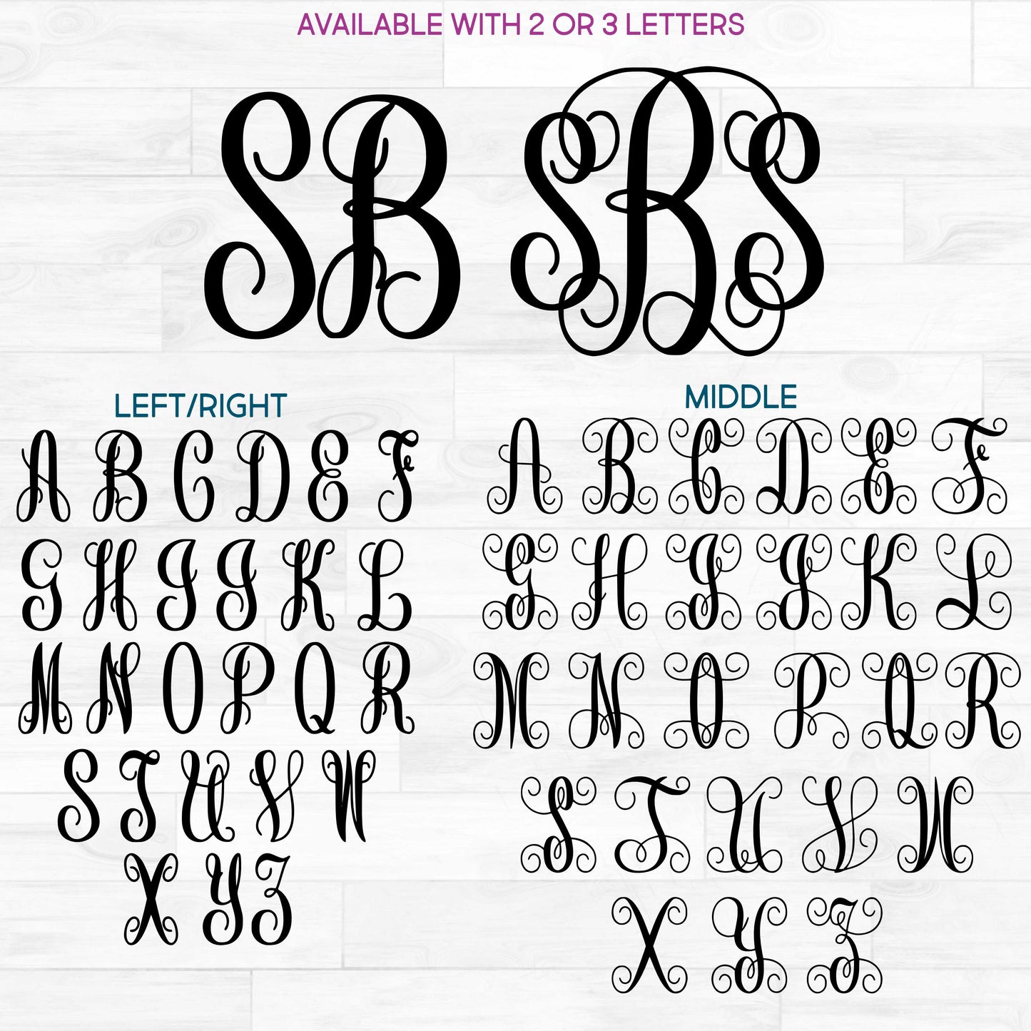 (s035-5) Vine5 Monogram