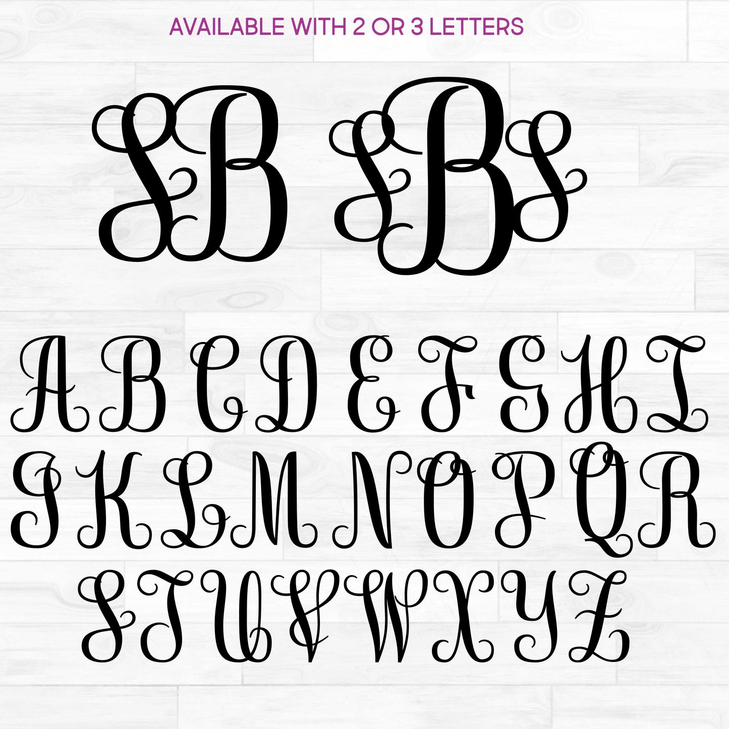 (s035-4) Vine4 Monogram