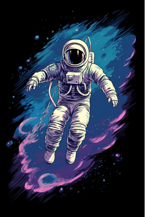 (369-04-1I) Astronaut Galaxy Space