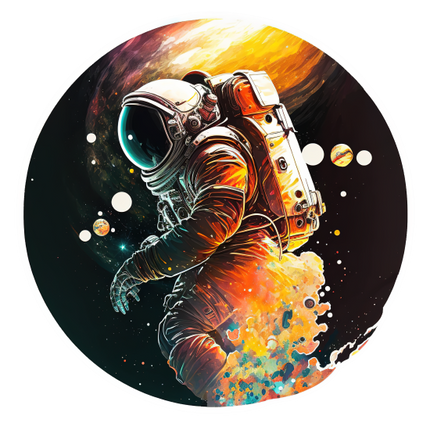 (369-04-1P) Astronaut Galaxy Space