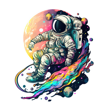 (369-04-1Q) Astronaut Galaxy Space