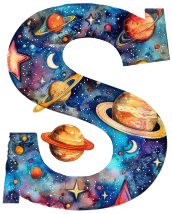 (369-07) Space Galaxy Numbers Age